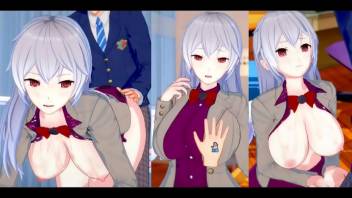 [Eroge Koikatsu! ] Touhou rare god Sagume rubs her boobs H! 3DCG Big Breasts Anime Video (Touhou Project) [Hentai Game Toho Sagume Kishin]